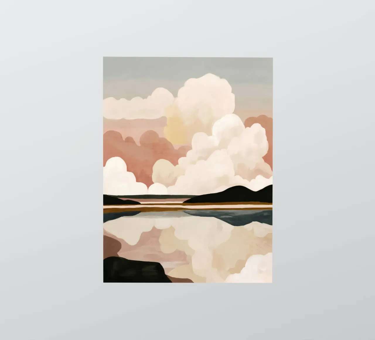 Abstract Cloudscape sticker by M.A.Z.U.N.