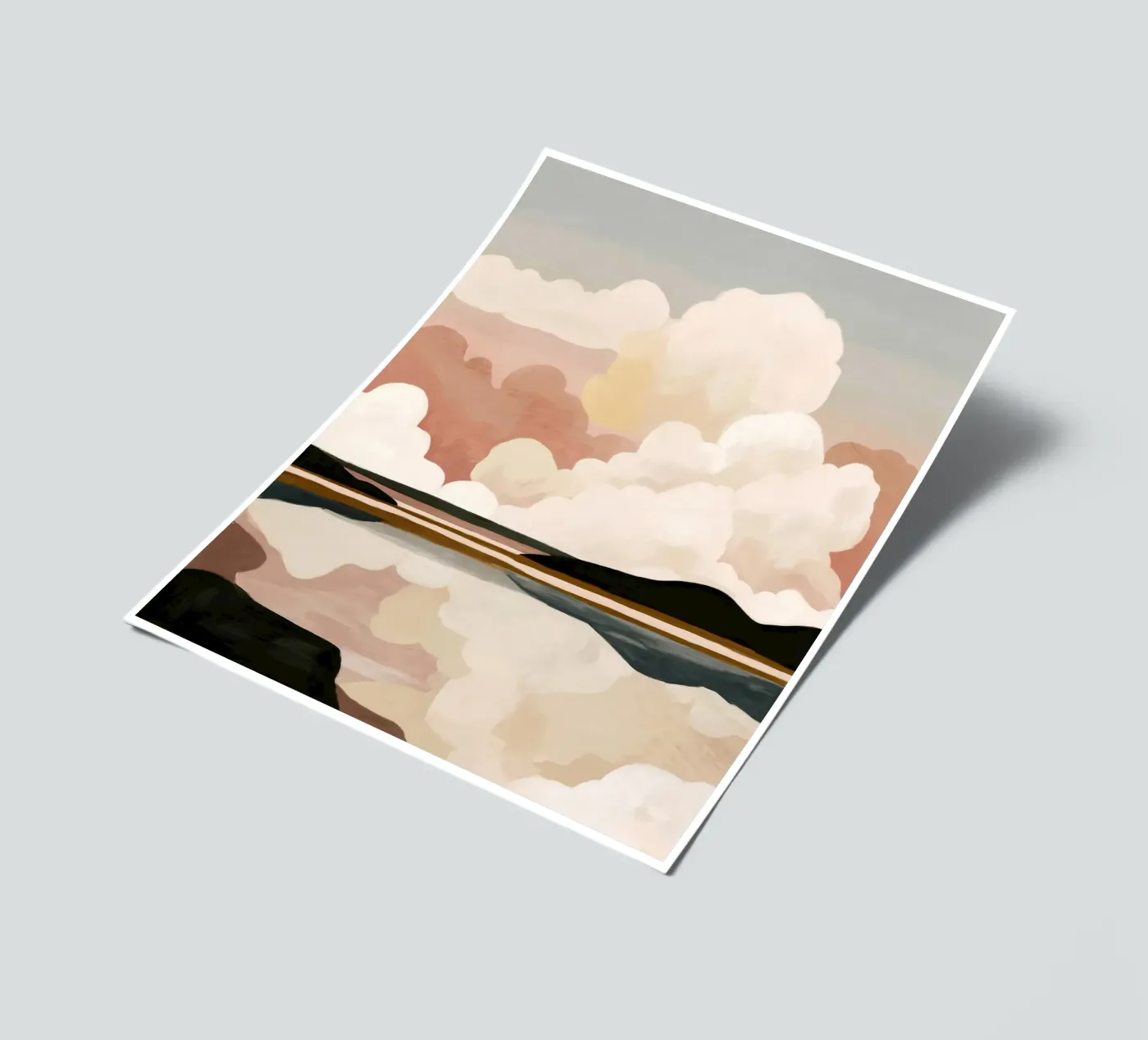Abstract wolkenlandschap stickervel van M.A.Z.U.N.