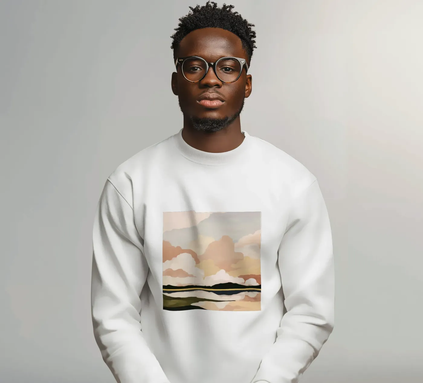 Zachte wolkenlucht sweatshirt van M.A.Z.U.N.