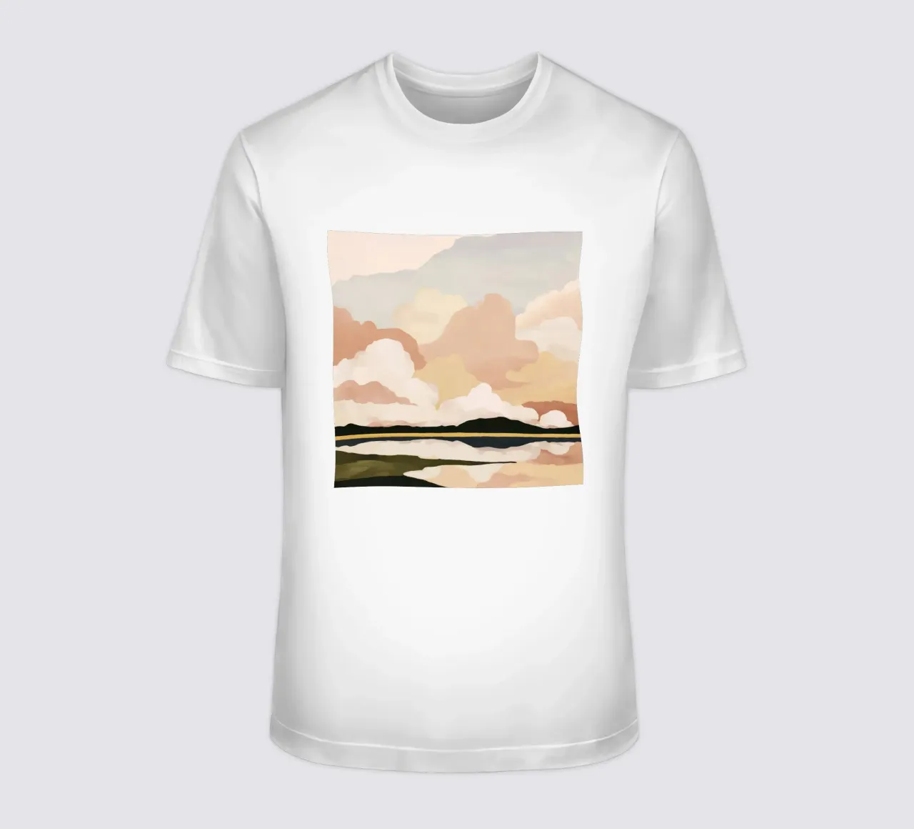 Morbido paesaggio nuvoloso t-shirt da M.A.Z.U.N.