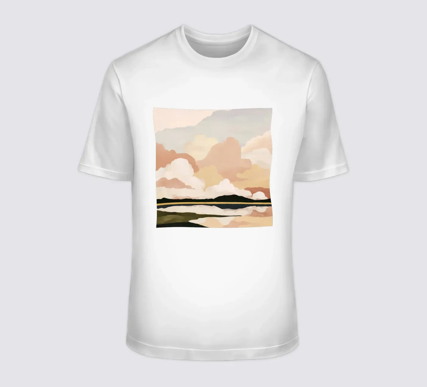 Morbido paesaggio nuvoloso t-shirt da M.A.Z.U.N.