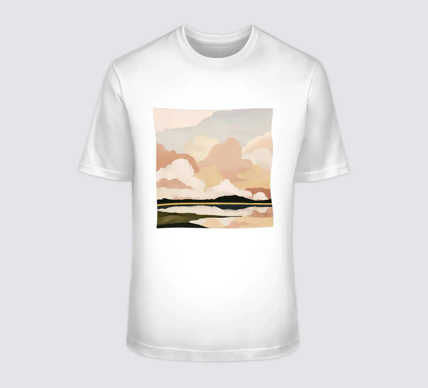 Morbido paesaggio nuvoloso t-shirt da M.A.Z.U.N.