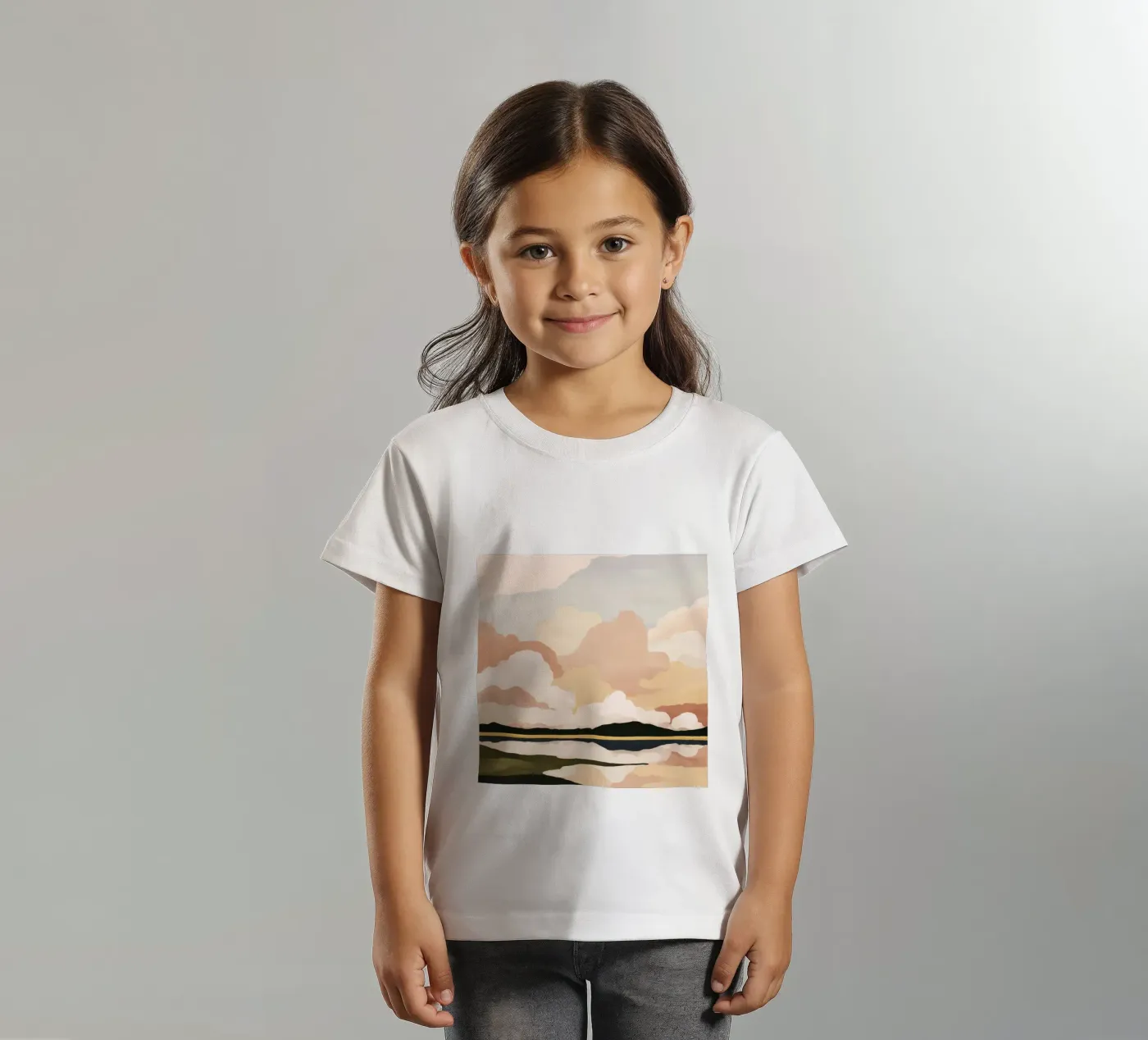 Weiche Wolkenlandschaft Kinder T-Shirt von M.A.Z.U.N.