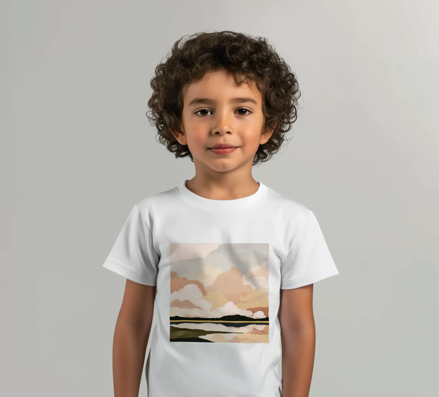 Weiche Wolkenlandschaft Kinder T-Shirt von M.A.Z.U.N.