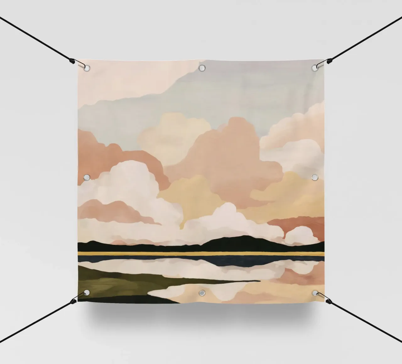 Weiche Wolkenlandschaft PVC Plane von M.A.Z.U.N.