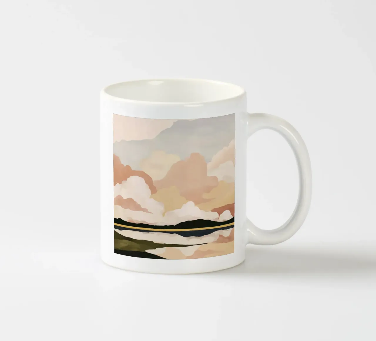 Soft Cloudscape ceramic mug by M.A.Z.U.N.