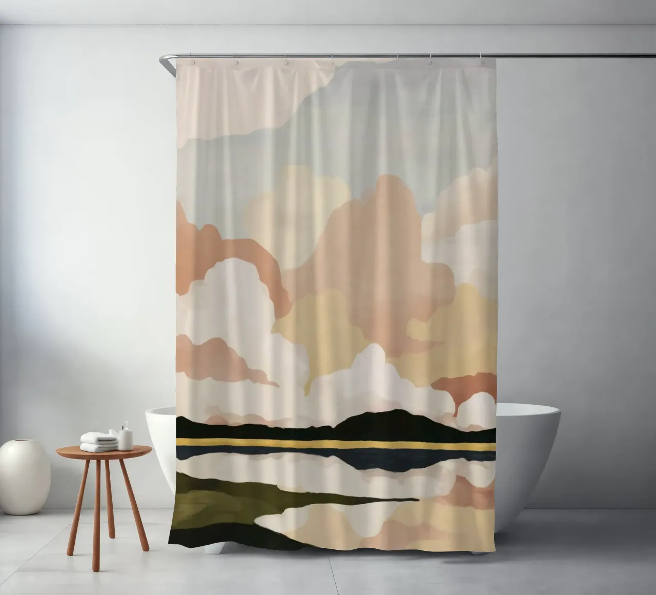 Zachte wolkenlucht product.type.curtain-shower common.byCreator M.A.Z.U.N.