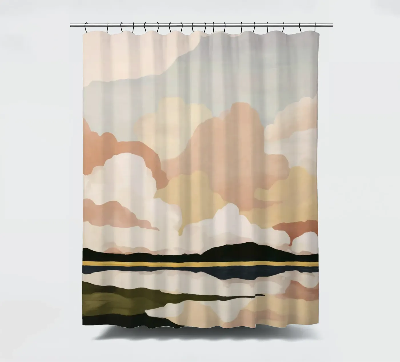 Weiche Wolkenlandschaft Duschvorhang von M.A.Z.U.N.