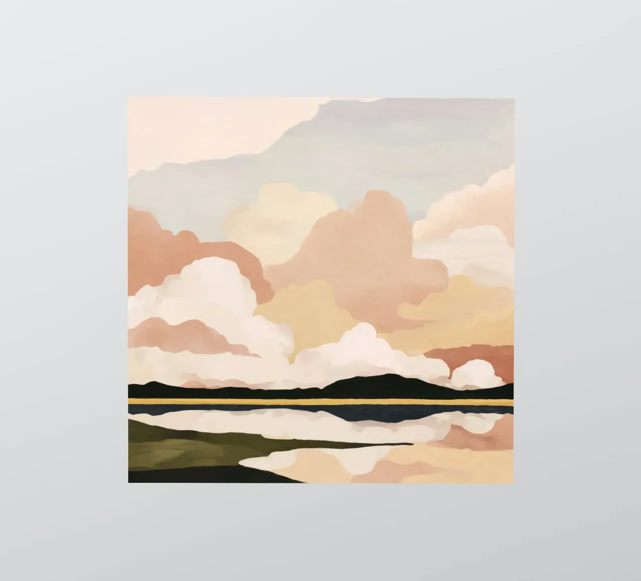 Soft Cloudscape sticker by M.A.Z.U.N.