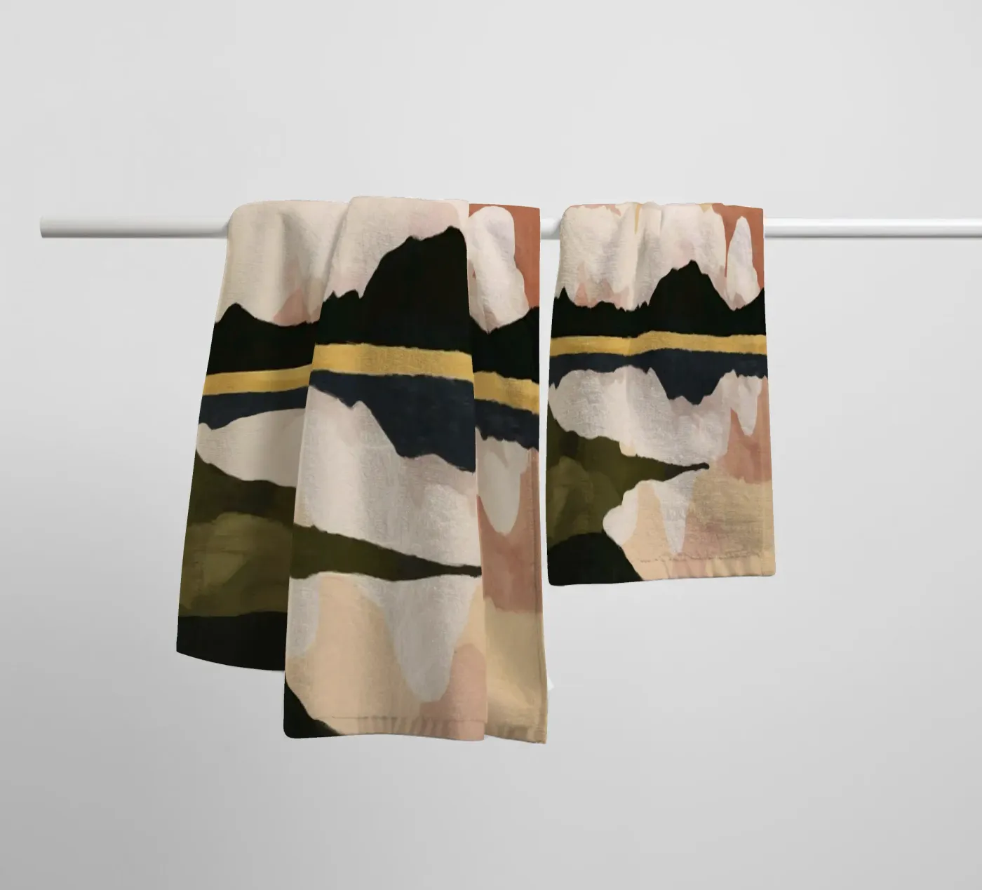 Paysage nuageux doux serviette de bain de M.A.Z.U.N.