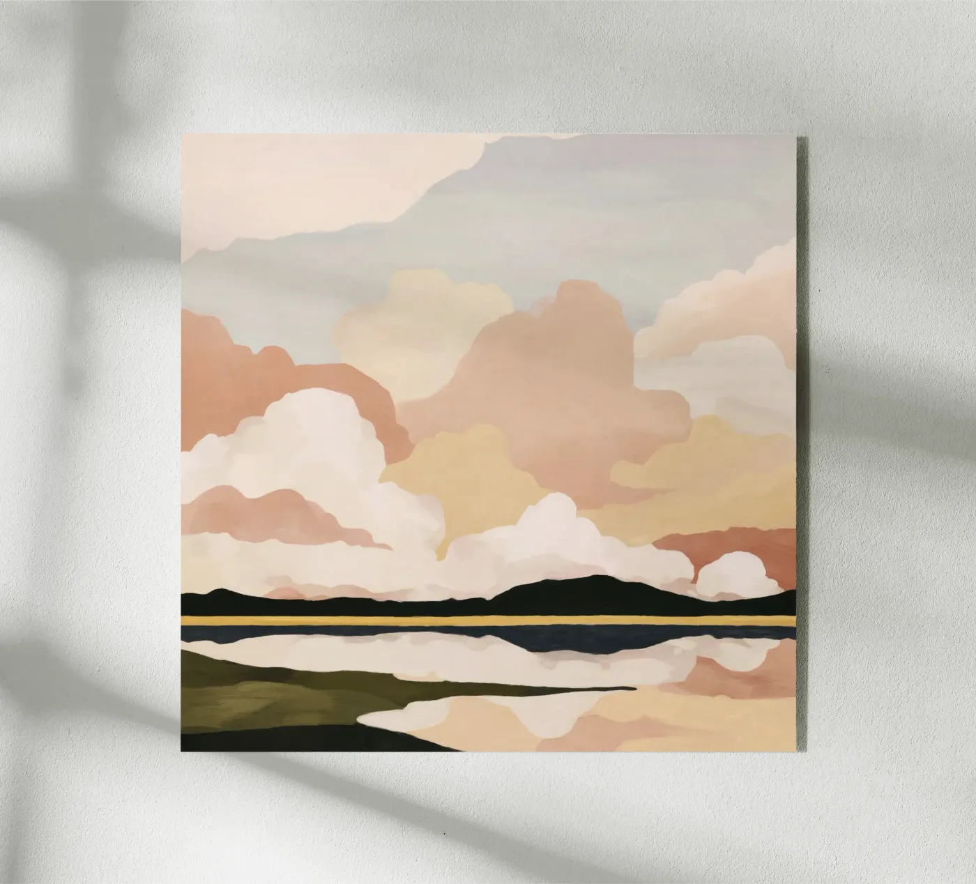 Zachte wolkenlucht acryl van M.A.Z.U.N.