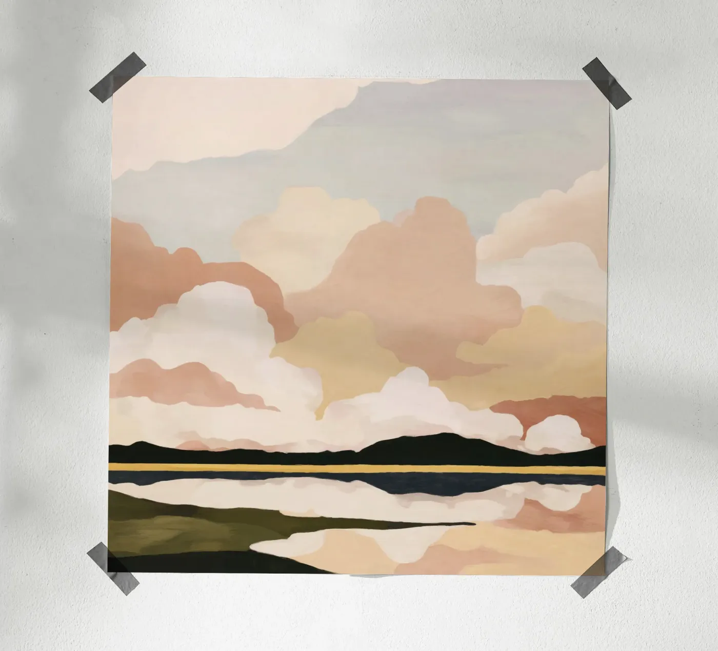 Soft Cloudscape poster de M.A.Z.U.N.