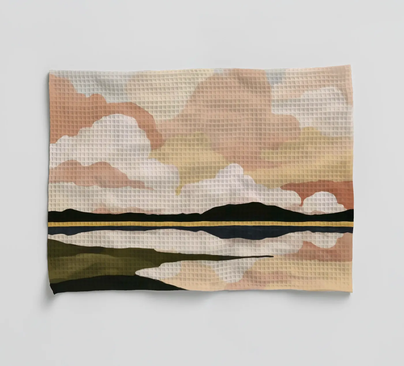 Zachte wolkenlucht theedoek van M.A.Z.U.N.
