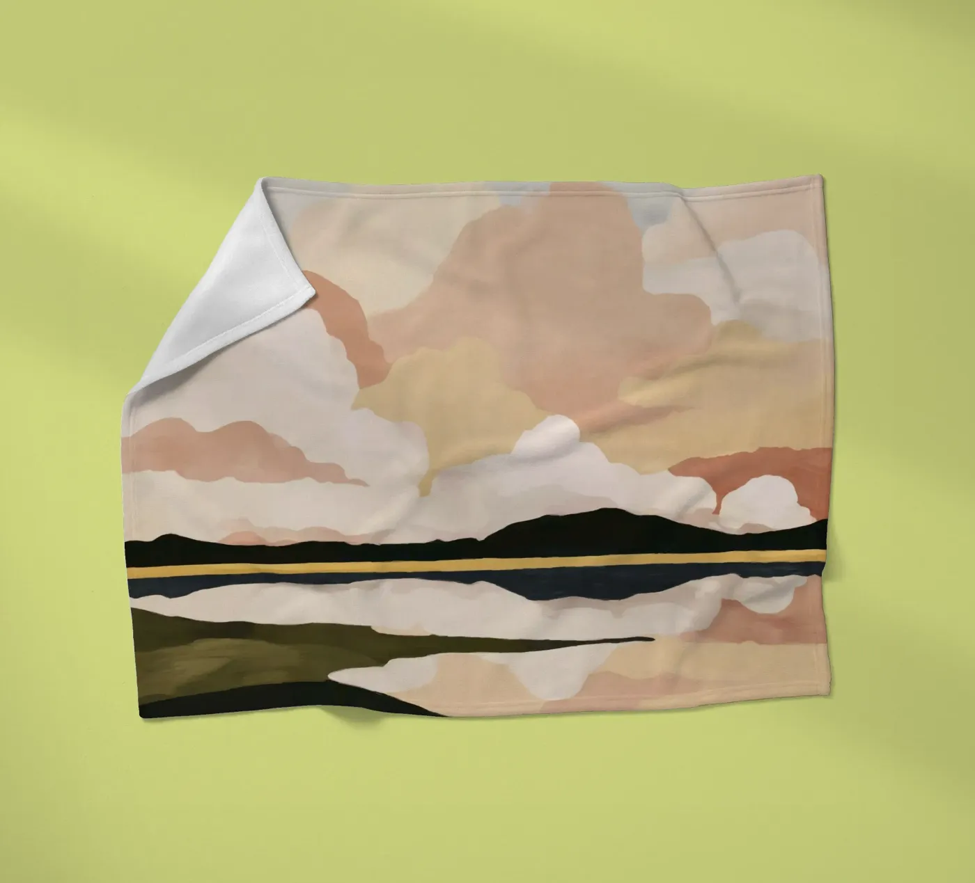 Morbido paesaggio nuvoloso coperta in pile da M.A.Z.U.N.