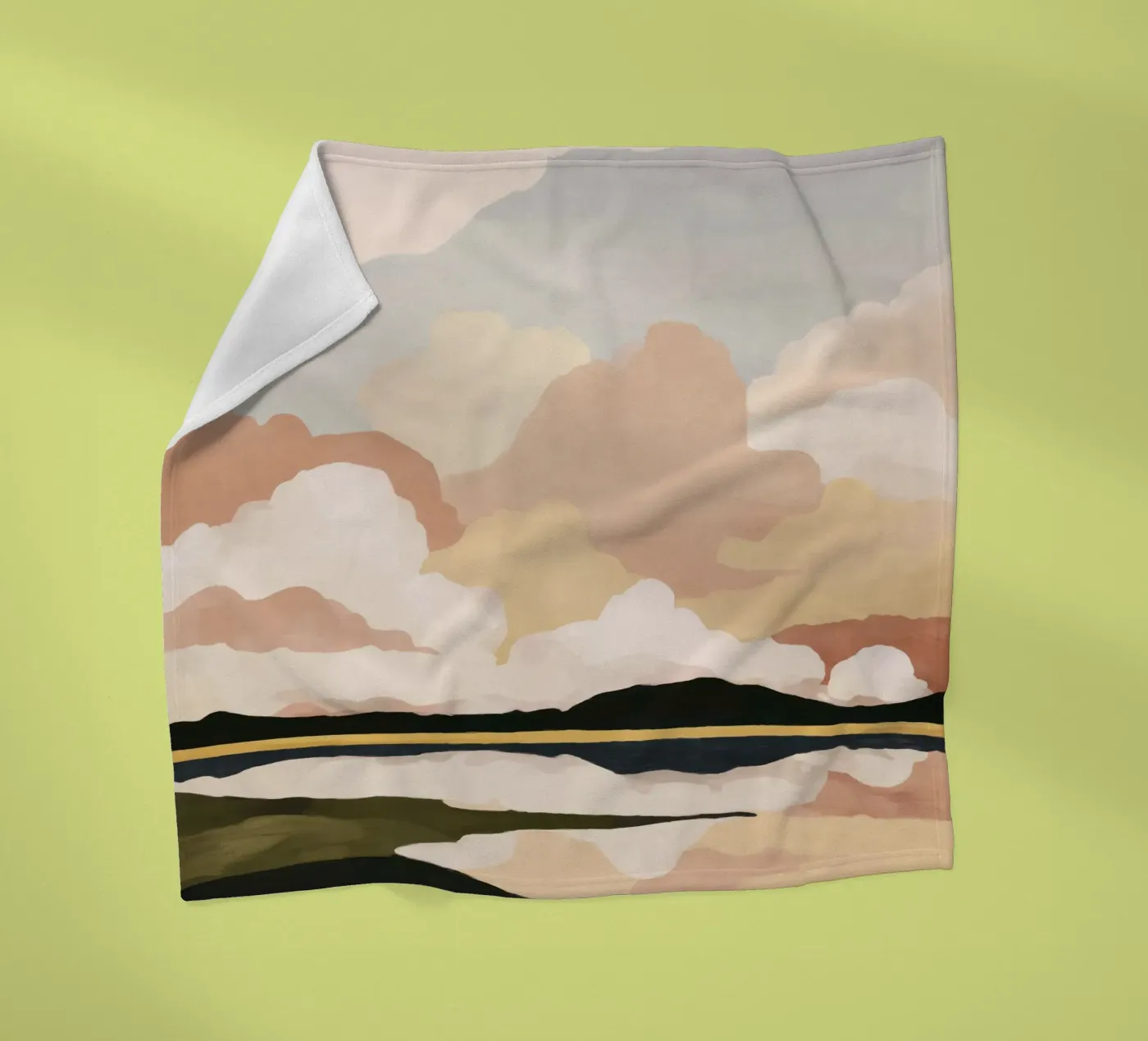 Morbido paesaggio nuvoloso coperta in pile da M.A.Z.U.N.