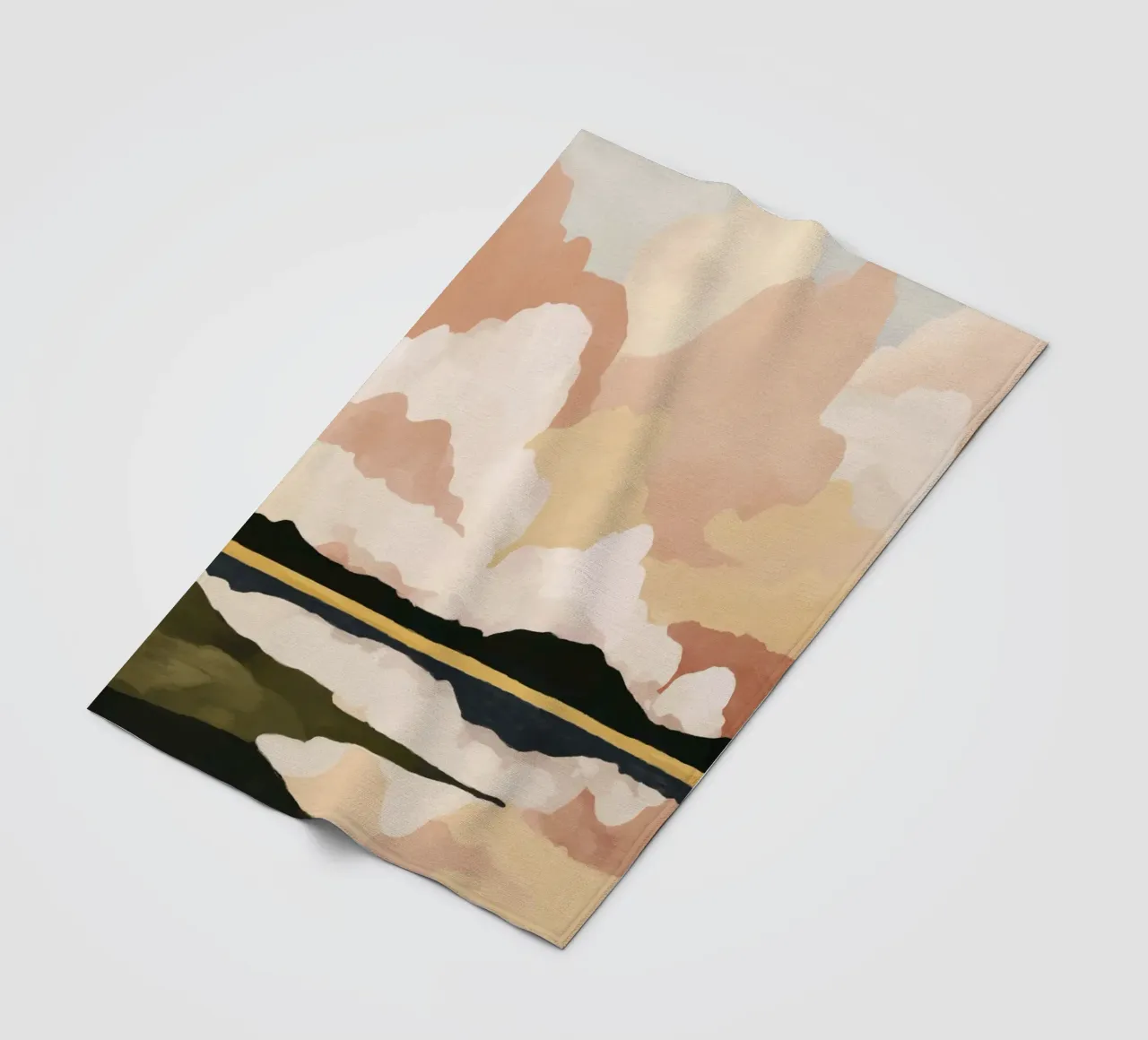 Soft Cloudscape fleece blanket by M.A.Z.U.N.
