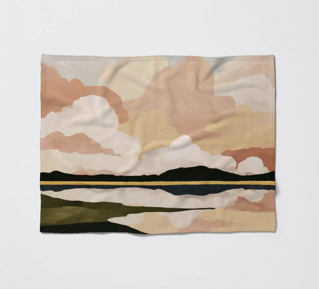 Soft Cloudscape fleece blanket by M.A.Z.U.N.