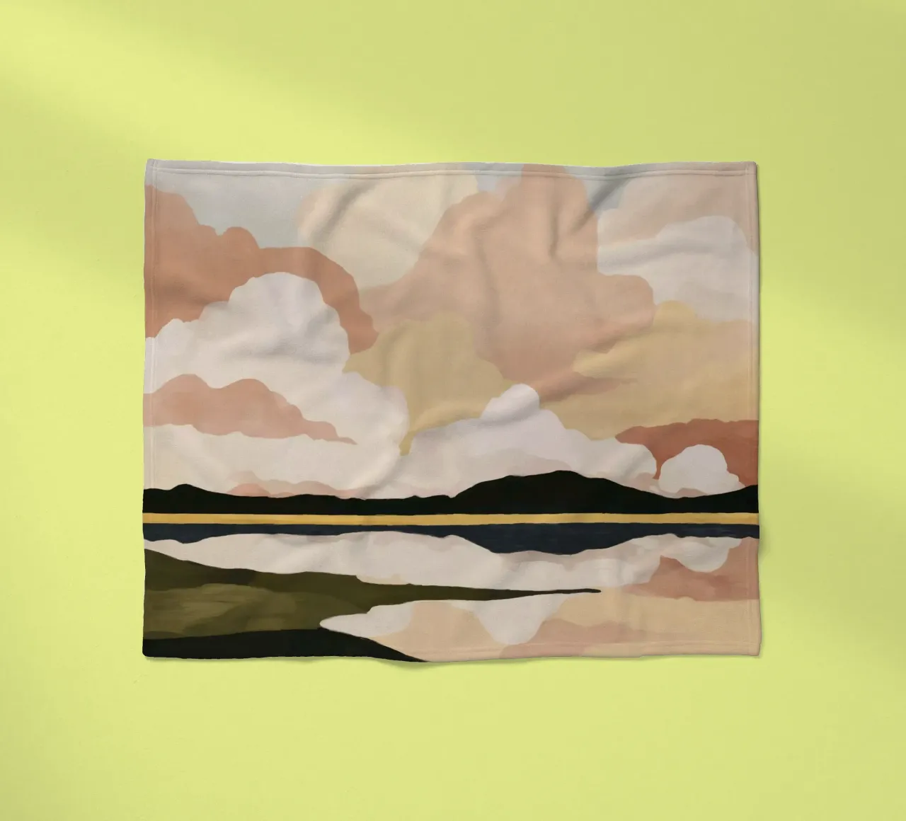 Soft Cloudscape fleece blanket by M.A.Z.U.N.