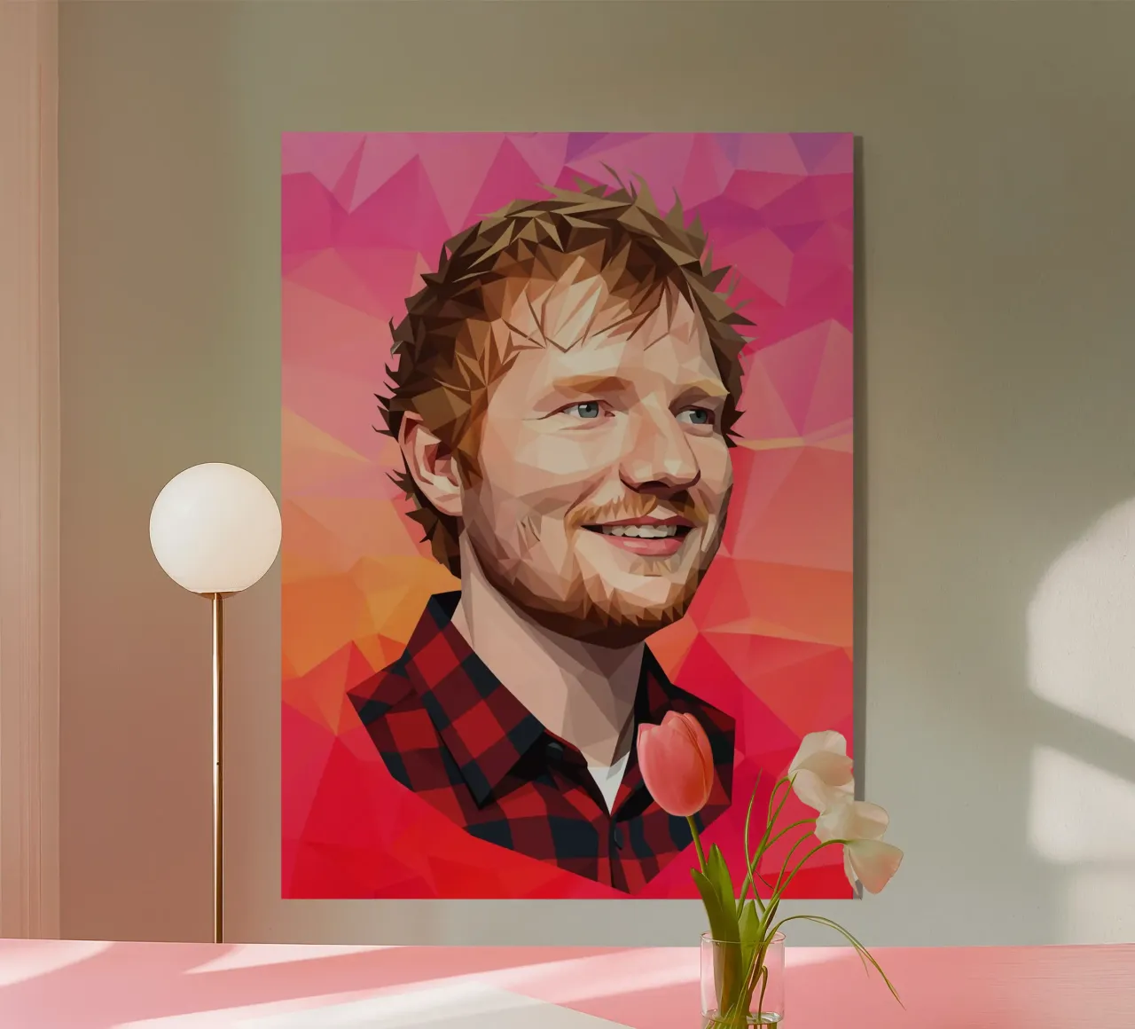 Ed Sheeran Lowpoly plexiglass da Low Profile