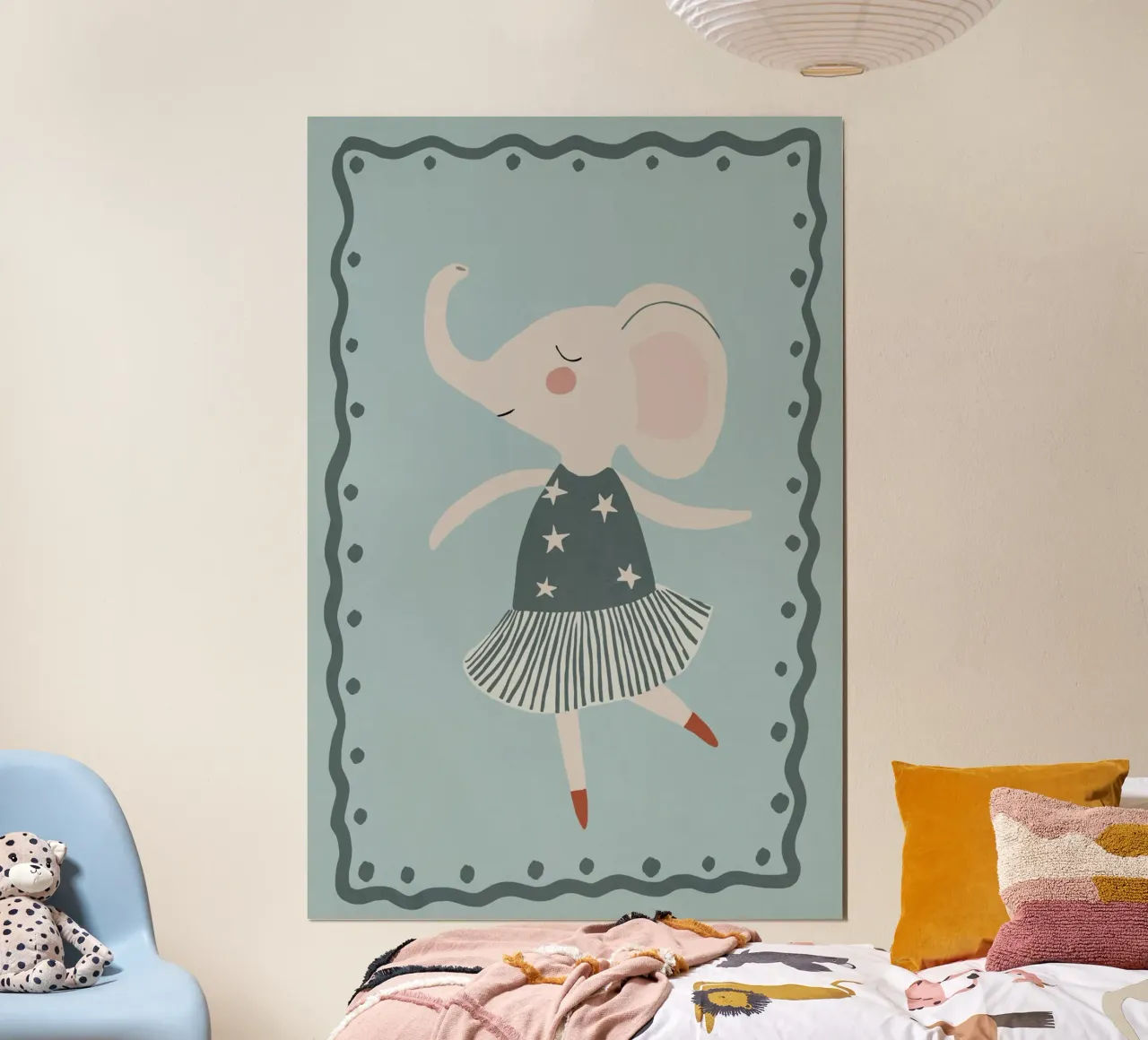 Dancing Elephant poster da treechild