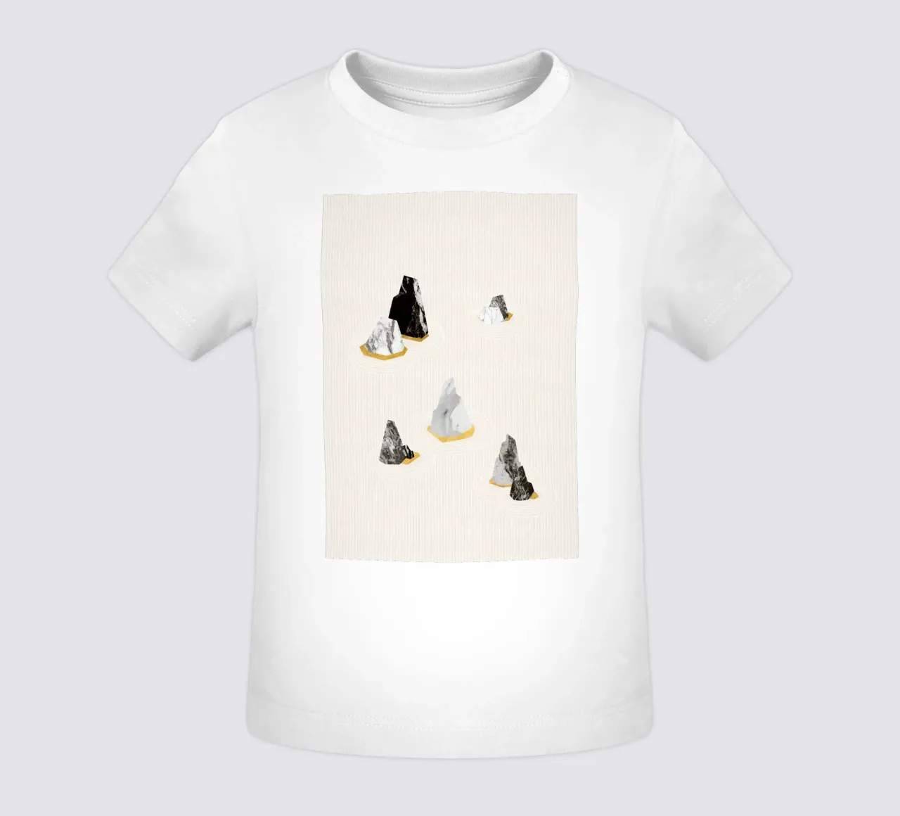 Marmorsteine - Minimalistische abstrakte Felsformation Baby T-Shirt von kookiepixel