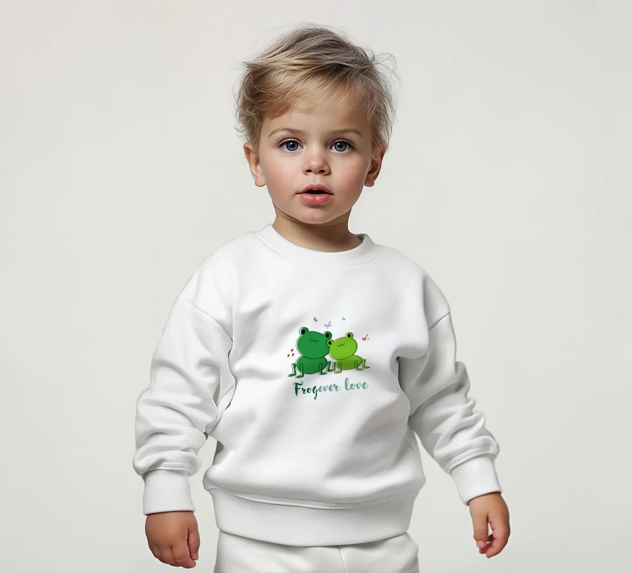 Amore Frogever felpa neonato da DesignArt