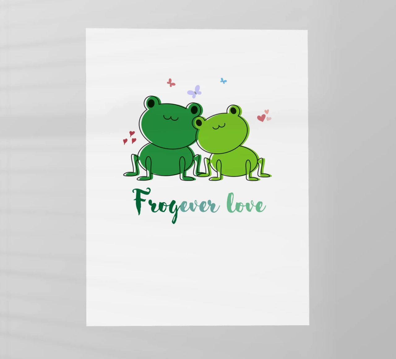 Amore Frogever pellicola backlit da DesignArt