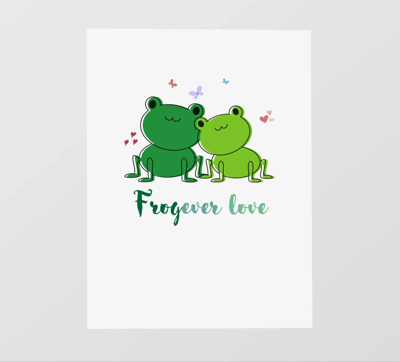 Amore Frogever pellicola backlit da DesignArt