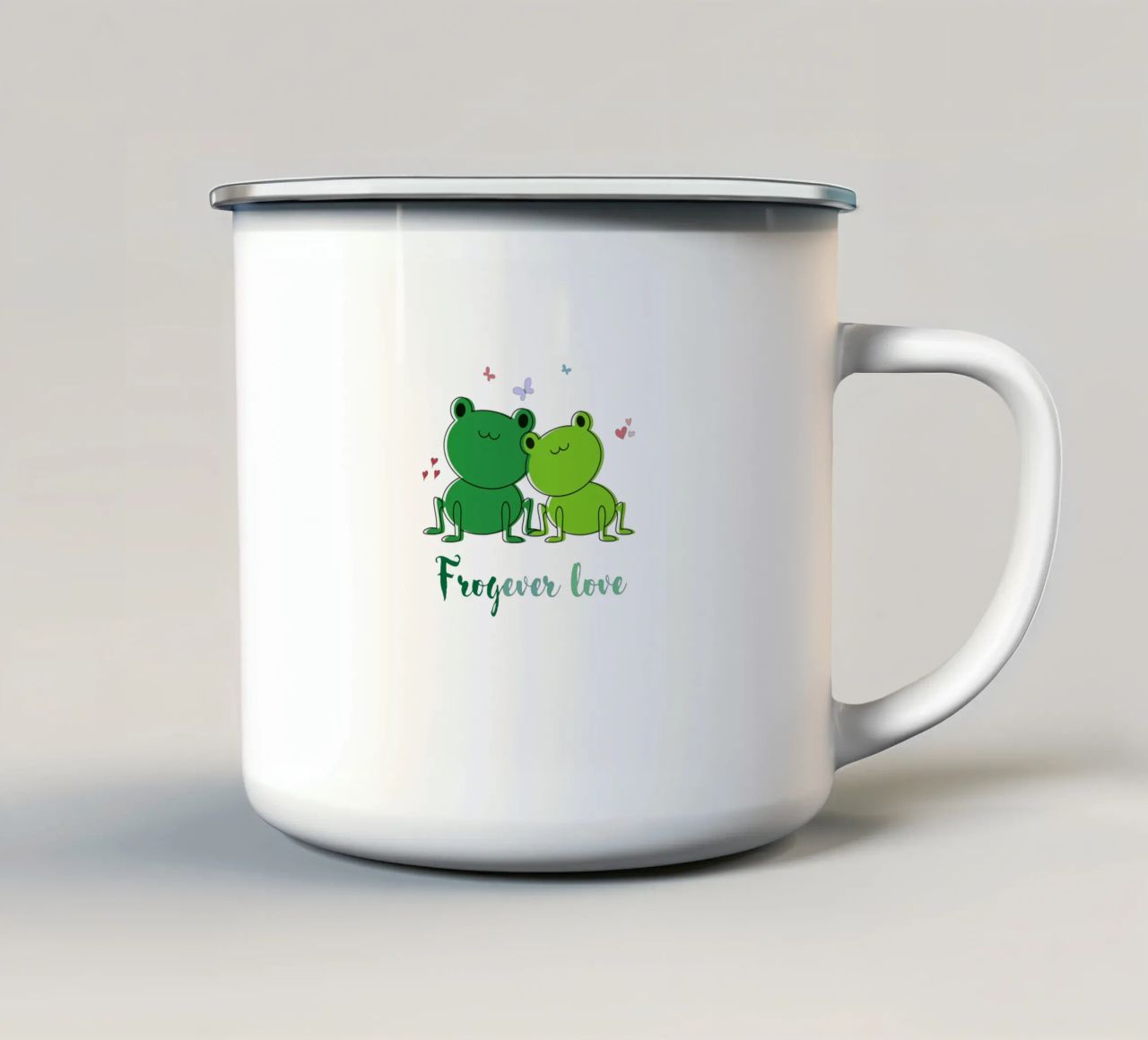 Amore Frogever tazza in smalto da DesignArt