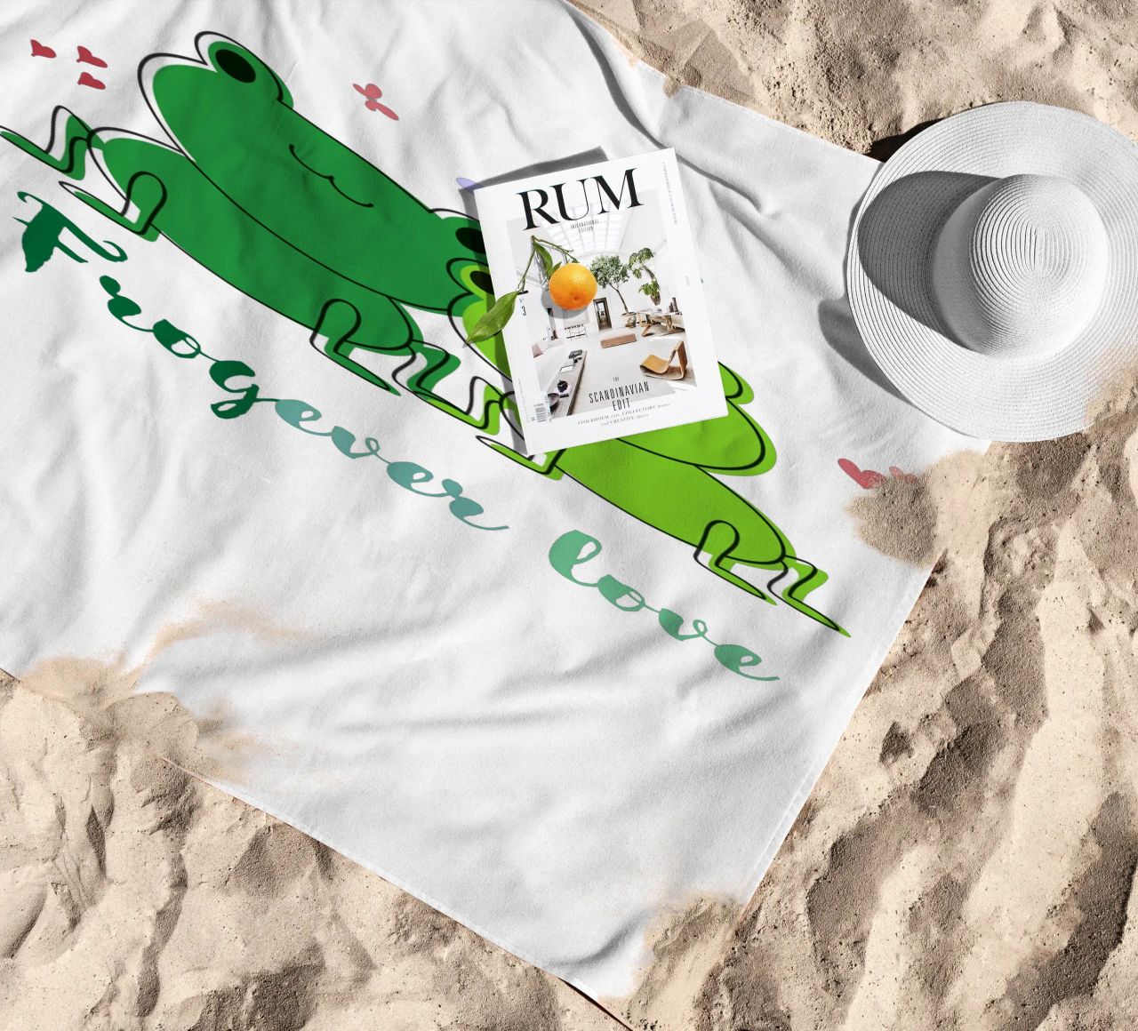 Amore Frogever telo mare da DesignArt