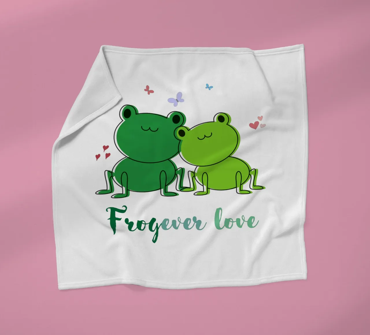 Amore Frogever coperta in pile da DesignArt
