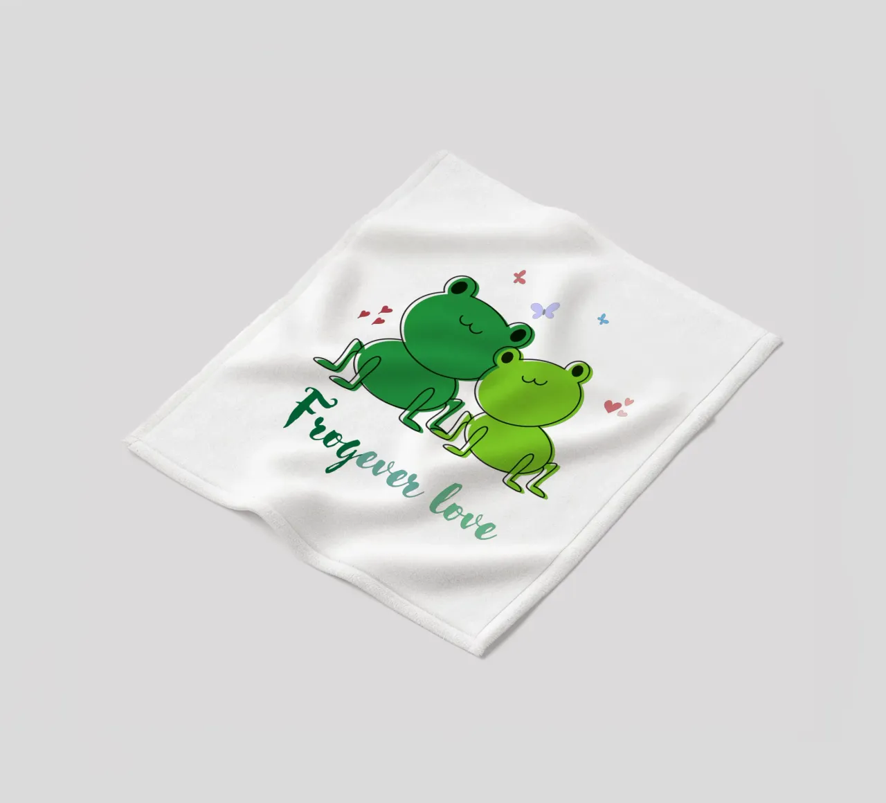 Amore Frogever coperta in pile da DesignArt