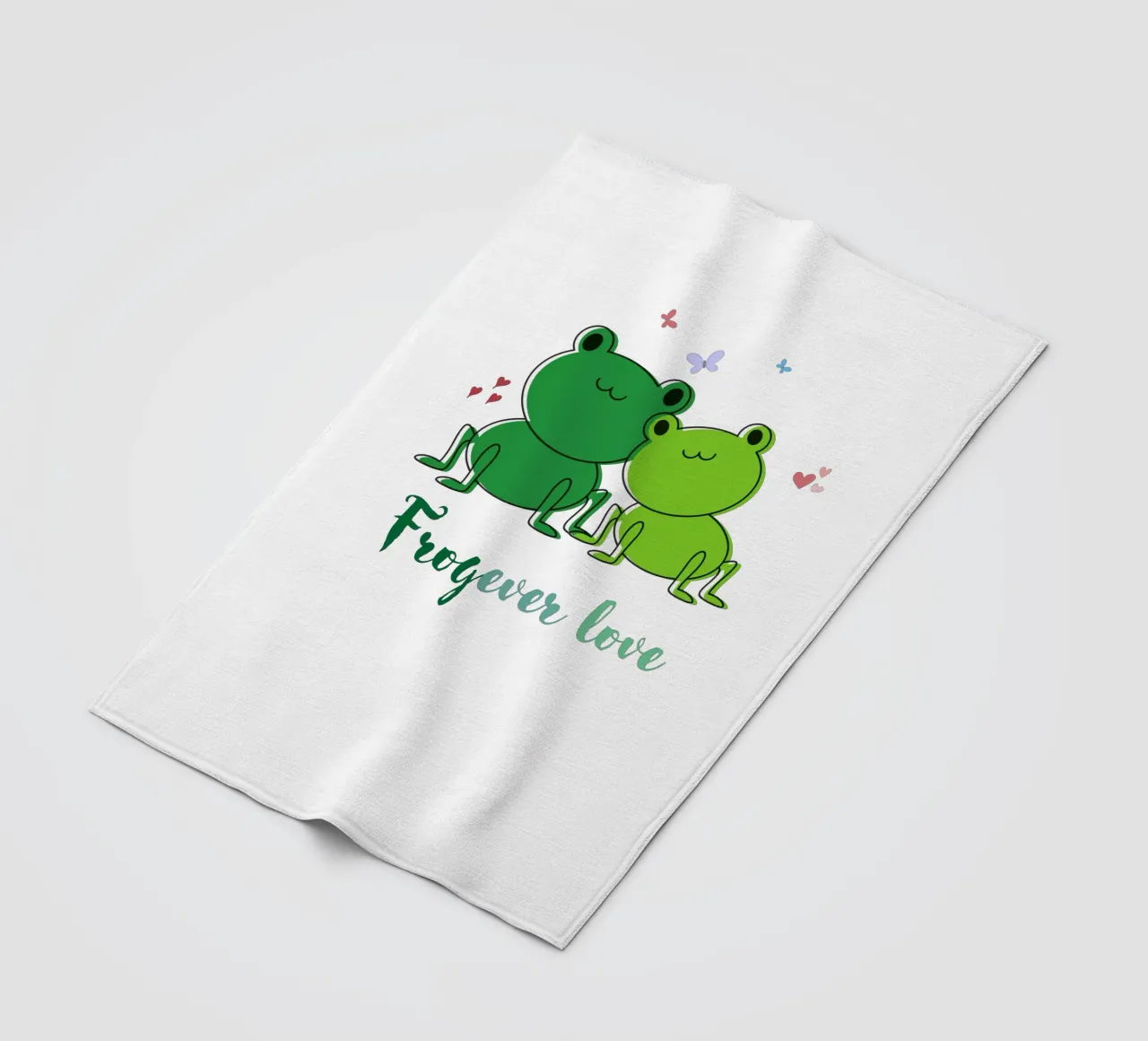 Amore Frogever coperta in pile da DesignArt