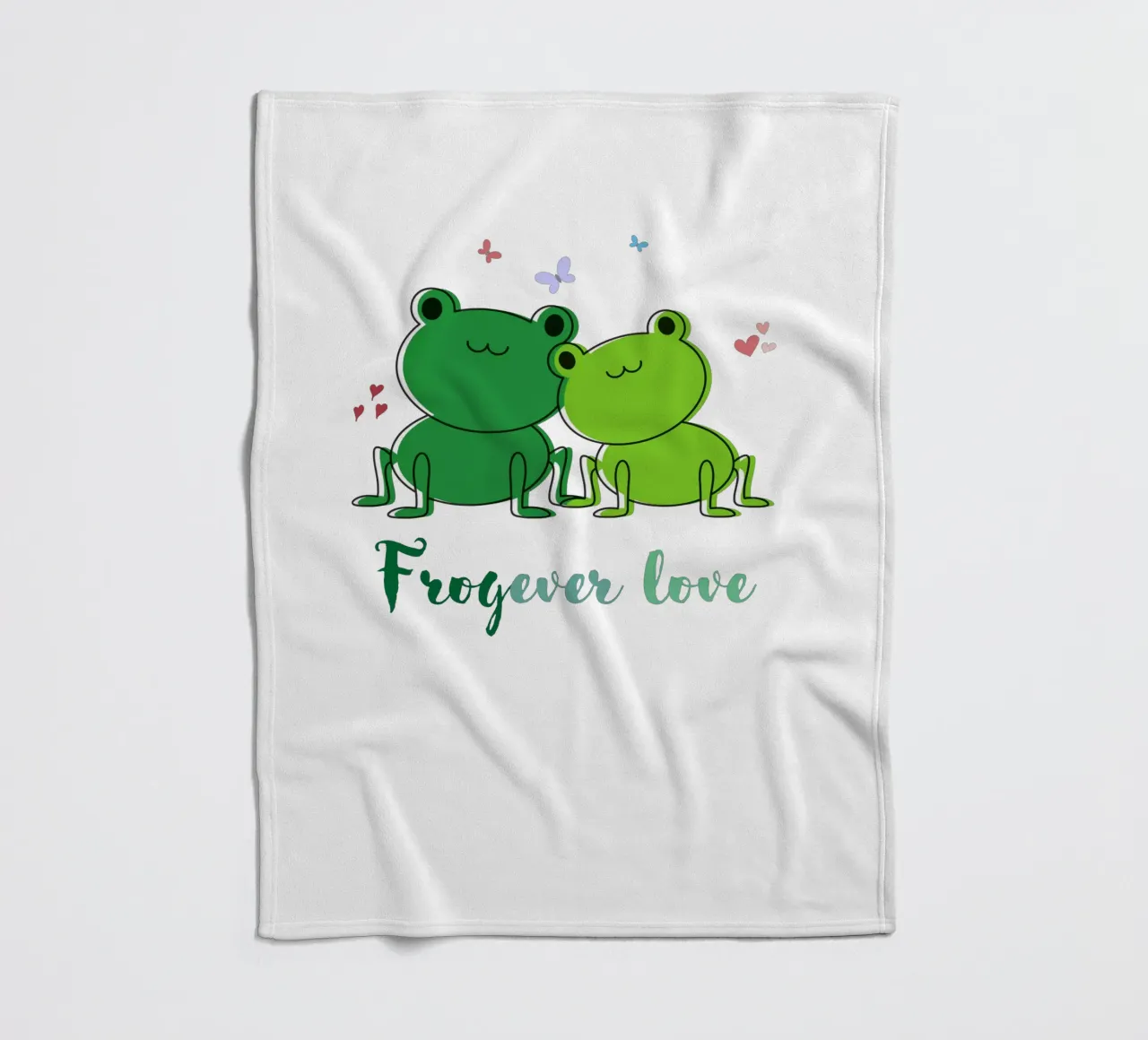 Amore Frogever coperta in pile da DesignArt