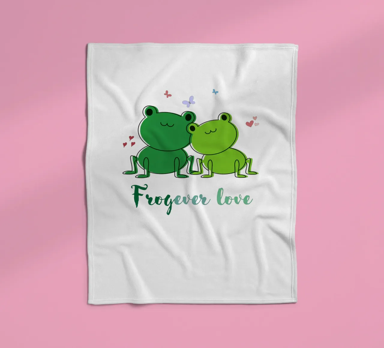Amore Frogever coperta in pile da DesignArt