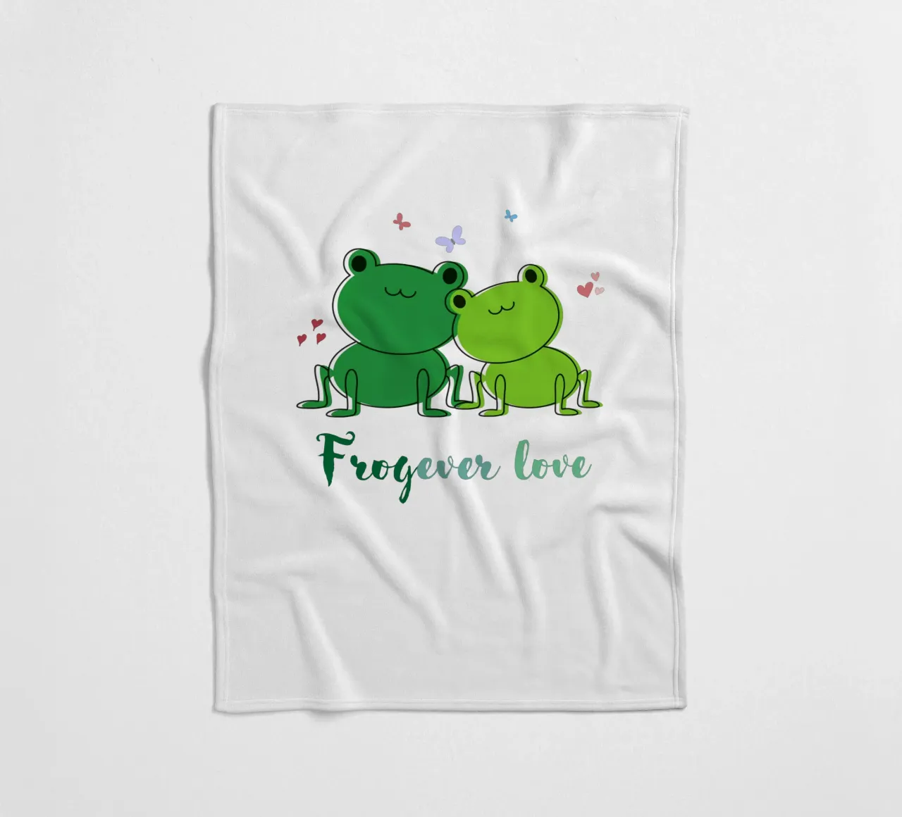 Amore Frogever coperta in pile da DesignArt