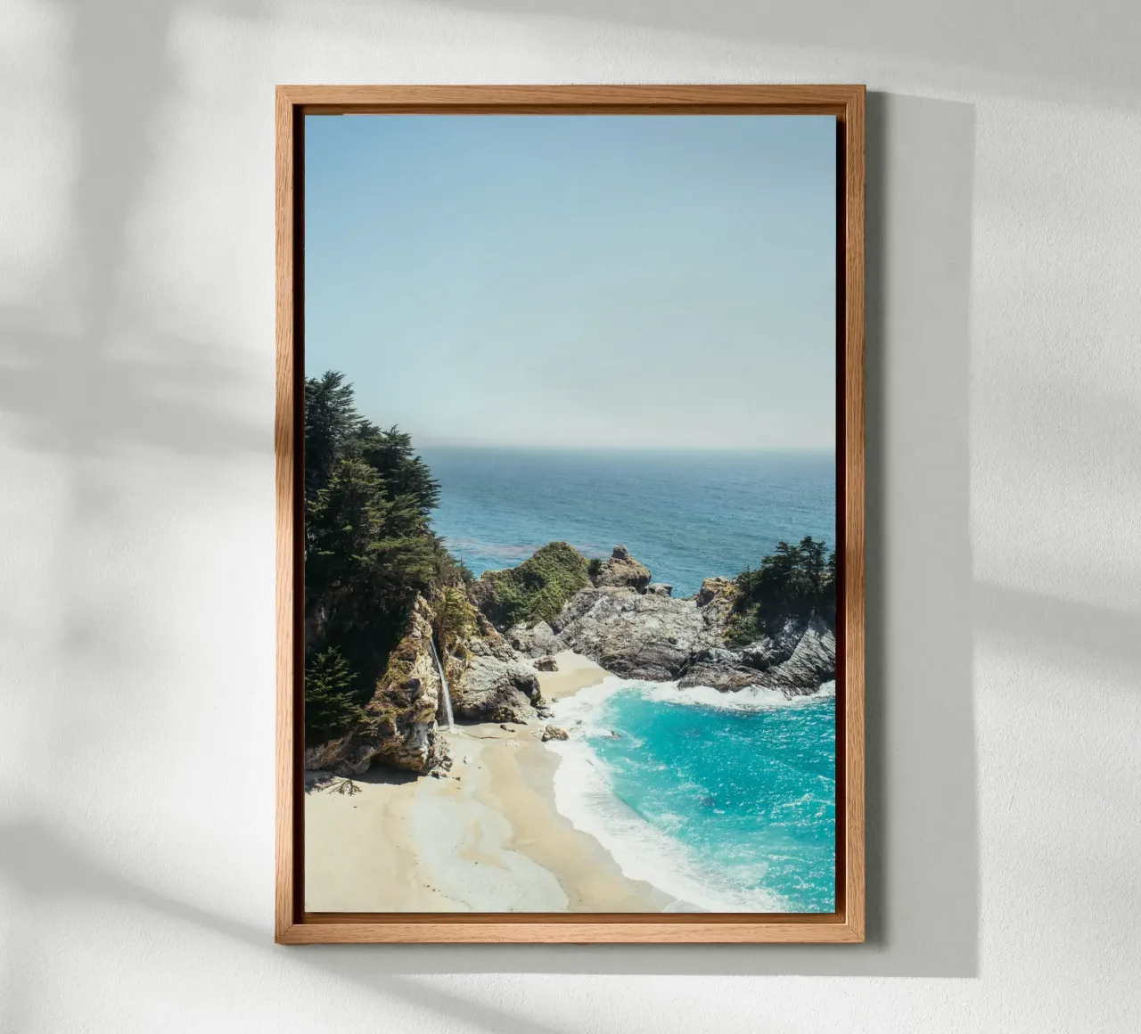 McWay Falls Big Sur tela con Cornice a cassetta da patiphotography