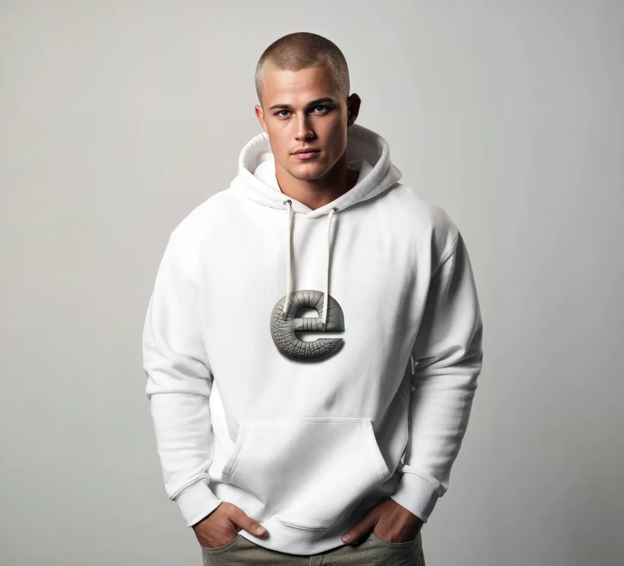 e - elefante felpa con cappuccio da The True Type