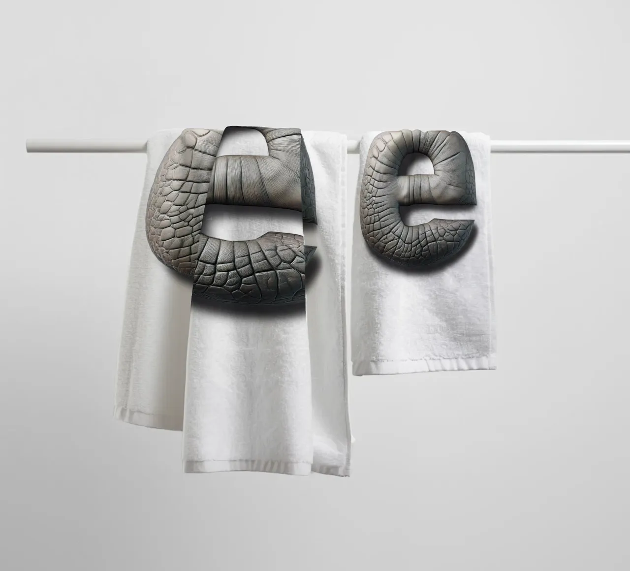 e - elephant towel by The True Type