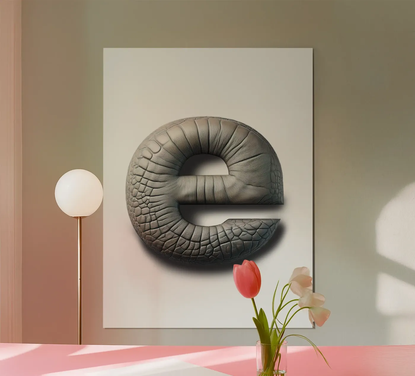 e - elephant poster by The True Type