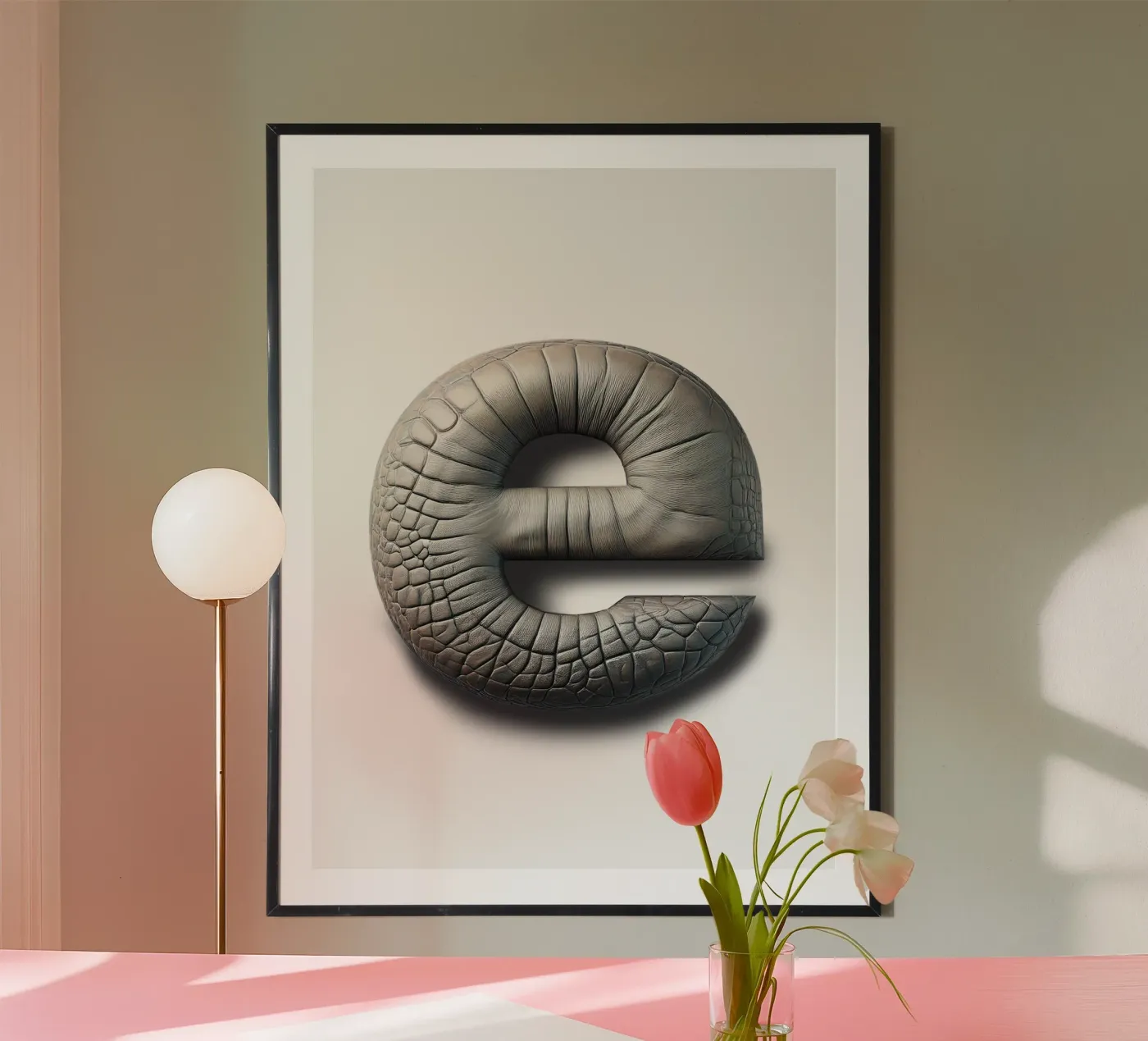 e - elephant poster by The True Type