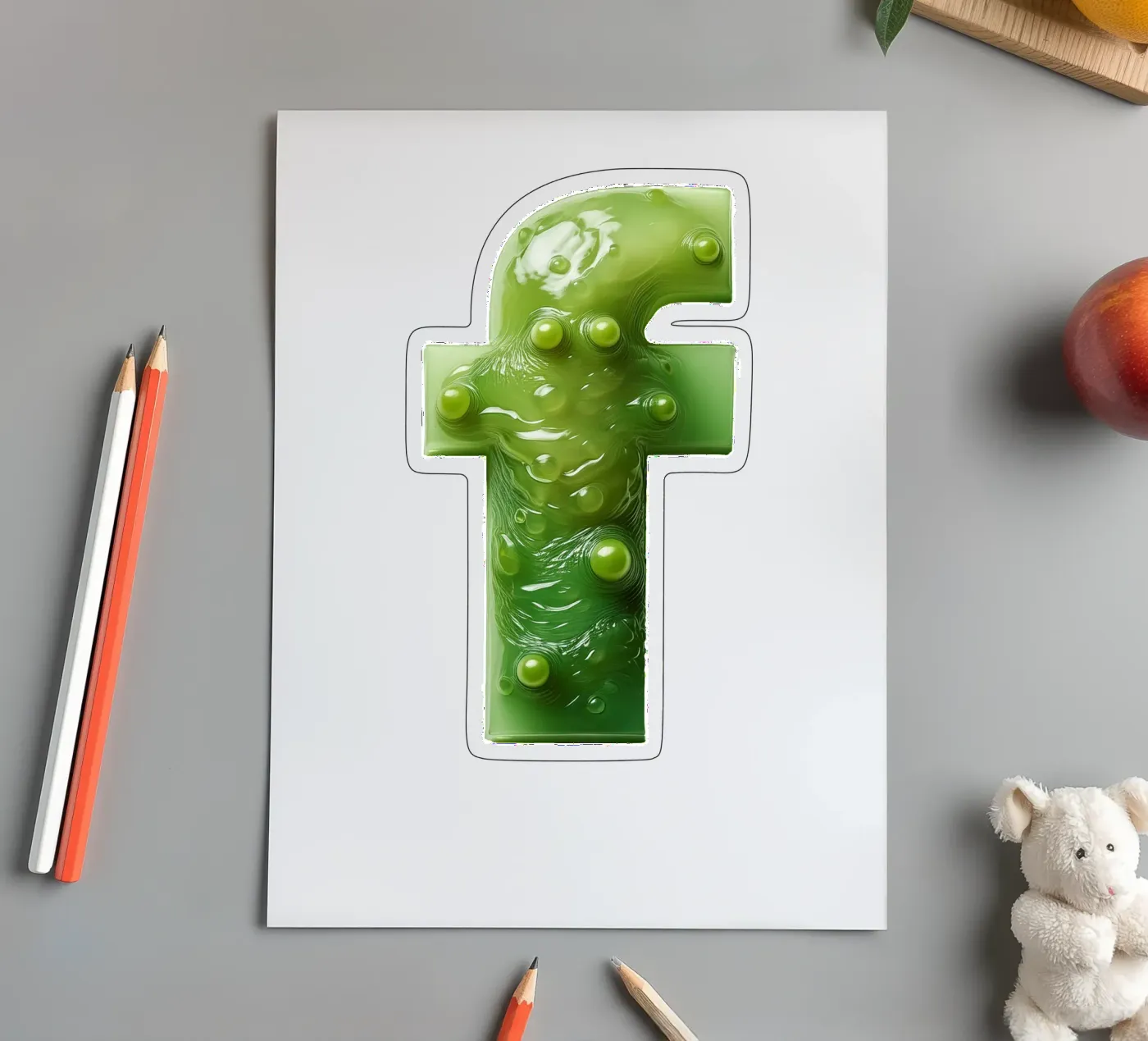 f - frog sticker sheet by The True Type