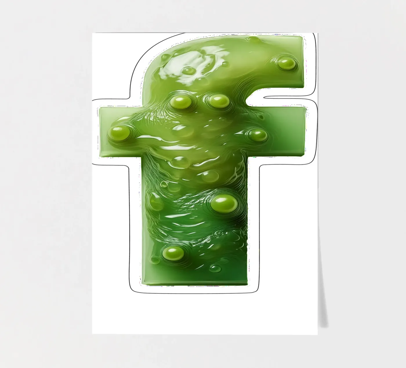 f - frog sticker sheet by The True Type