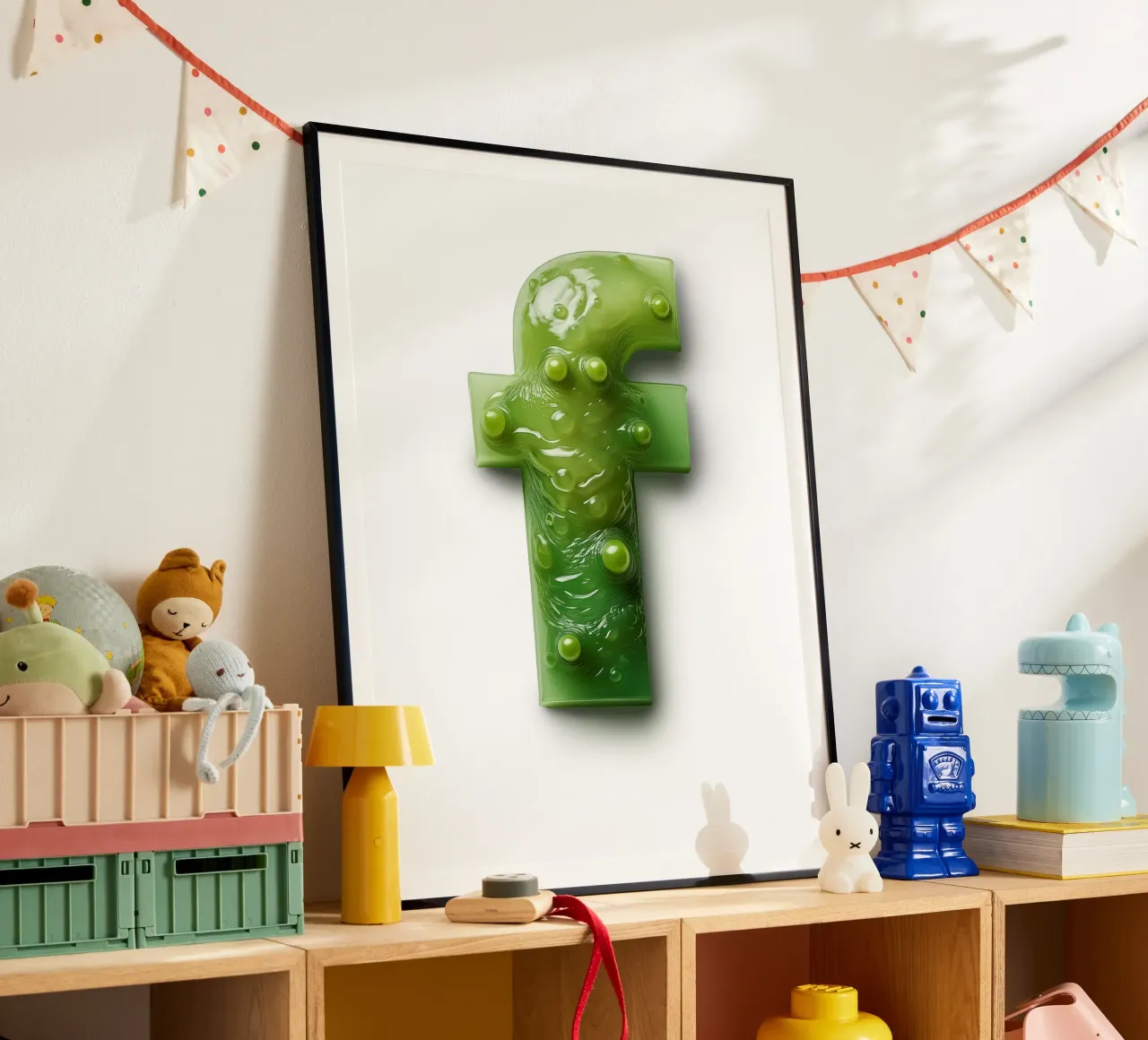 f - frog poster by The True Type