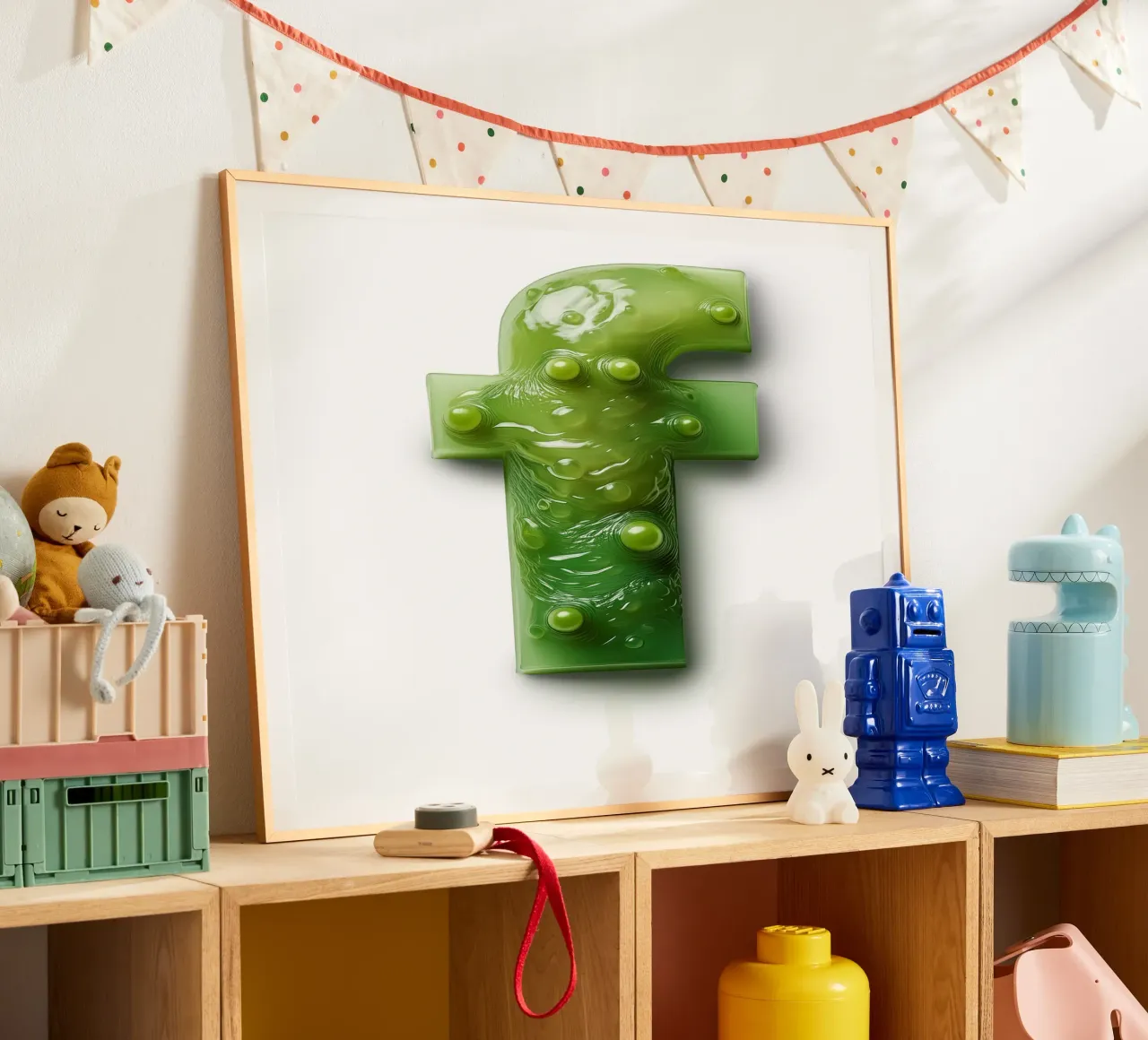 f - frog poster by The True Type