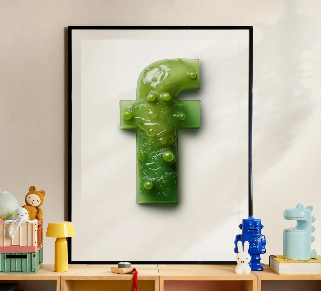 f - frog poster by The True Type