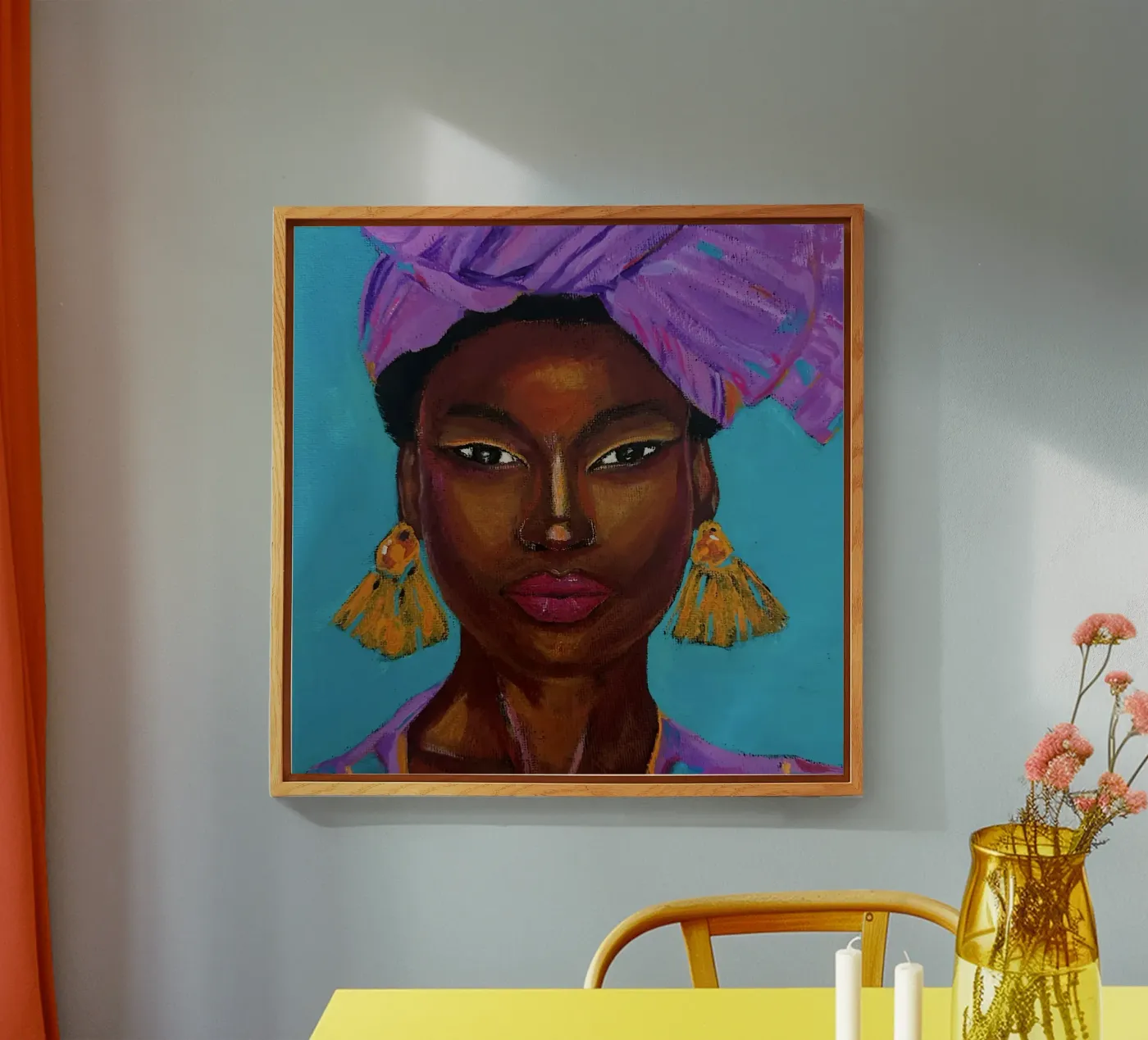 Vibrant portrait acrylic glass by artby_Izabella