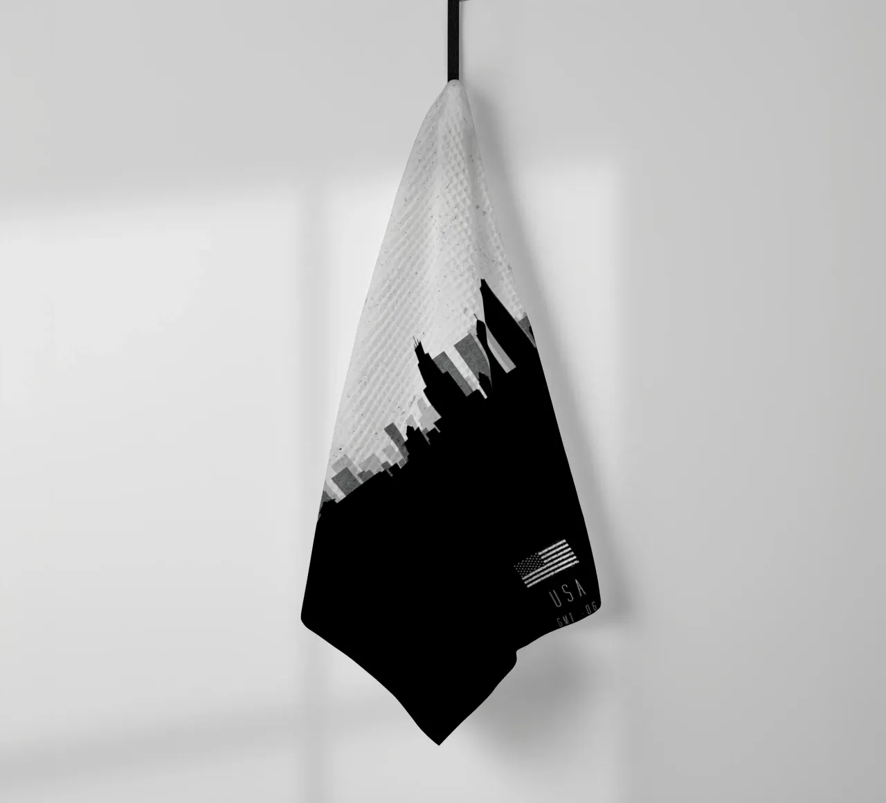 Chicago Contemporary Cityscape tea towel by Calm The Ham
