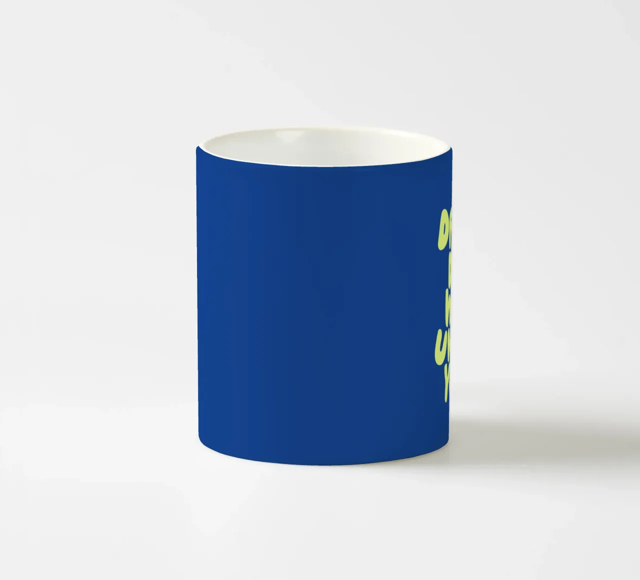 I sogni non funzionano se non si fa design tipografico tazza in ceramica da THE MOTIVATED TYPE
