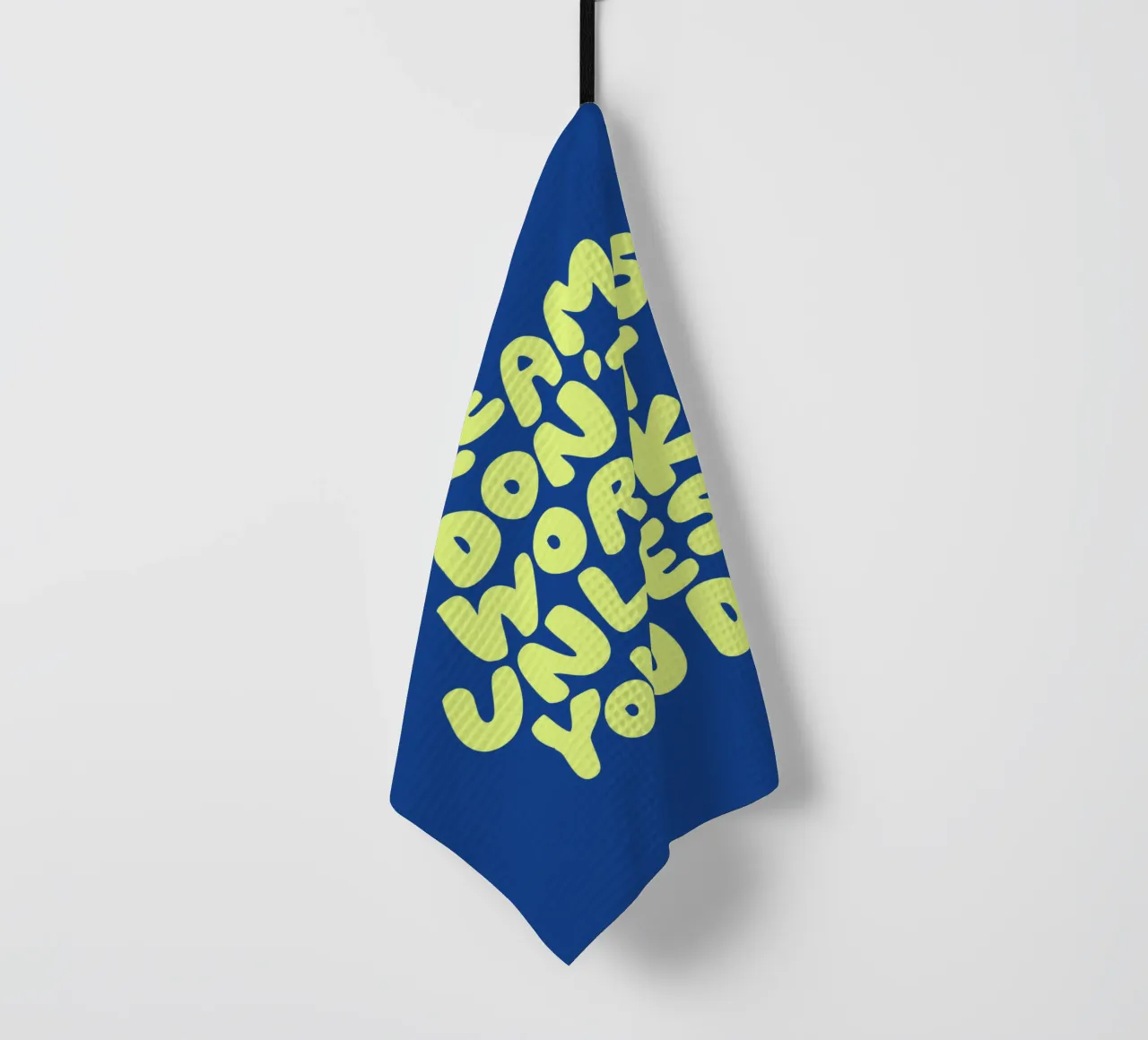 I sogni non funzionano se non si fa design tipografico canovaccio da cucina da THE MOTIVATED TYPE